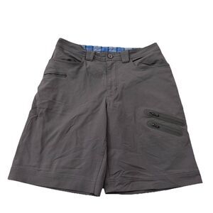 Lululemon Cadence Shorts Mens 34 Striped Gray Cargo Athletica Outdoor Inseam 11”